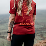 100% Merino Wool, Icon T-Shirt, Red