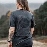 100% Merino Wool, Contour T-Shirt, Charcoal