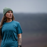 100% Merino Wool, Icon T-Shirt, Blue