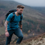 100% Merino Wool, Contour T-Shirt, Blue